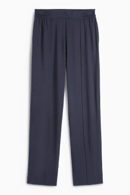 Spodnie materiałowe - wysoki stan - tapered fit