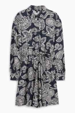 Robe-chemisier - à motif