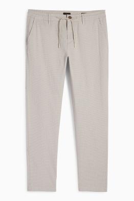 Chinos - tapered fit - textured
