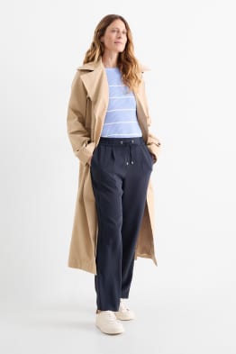 Pantalón de tela - mid waist - tapered fit