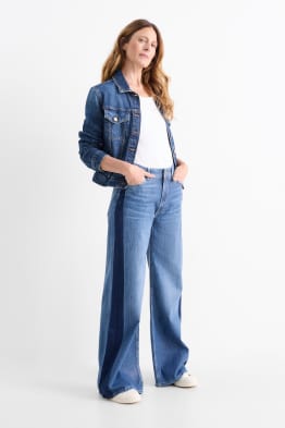 Wide leg jeans - talie medie