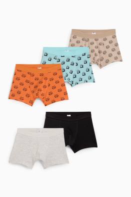 Confezione da 5 - boxer - animali selvatici