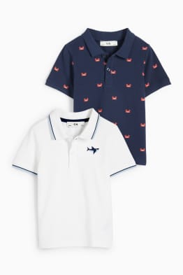 Lot de 2 - animaux marins - polos