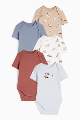 Multipack 5er - Wildtiere - Baby-Body