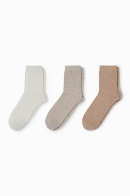 Pack de 3 - calcetines - con textura