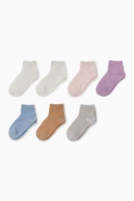 Lot de 7 paires - chaussettes - texturées