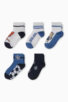 Pack de 5 - fútbol - calcetines con dibujo
