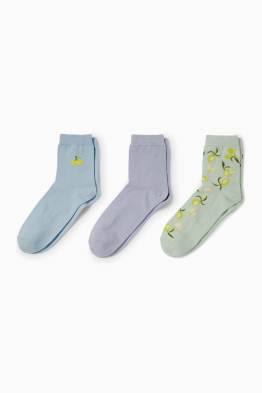 Pack de 3 - calcetines con dibujo - limones