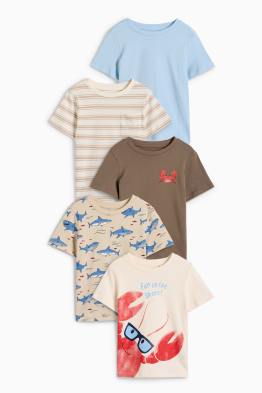 Lot de 5 - animaux marins - T-shirts
