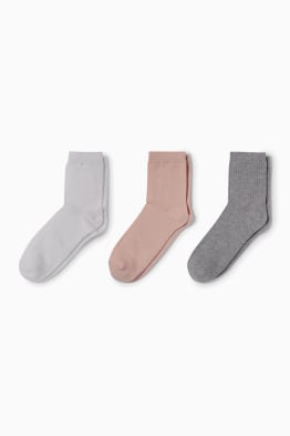 Pack de 3 - calcetines - con textura