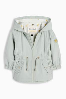 Blümchen - Baby-Jacke mit Kapuze