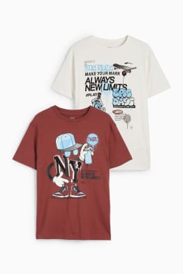 Lot de 2 - graffiti - T-shirt