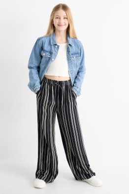 Pantalons de tela - de ratlles - texturat