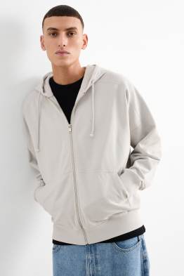Oversized-Sweatjacke mit Kapuze