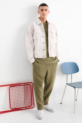 Pantalon de jogging - finition côtelée