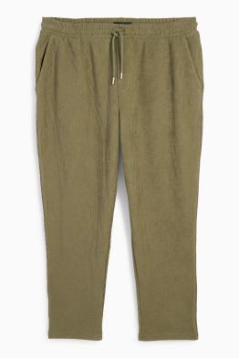 Pantalon de jogging - finition côtelée