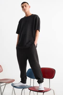 Pantalon de jogging - finition côtelée