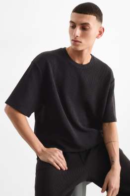 T-shirt - regular fit - ribbed