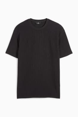 T-shirt - regular fit - ribbed