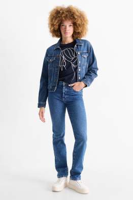 Vintage straight jeans - mid waist - LYCRA®