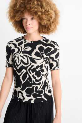 T-shirt - w kwiatki