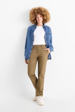 Pantaloni chino - vita media - tapered fit