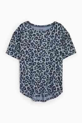 T-shirt sportiva - stampa leopardata