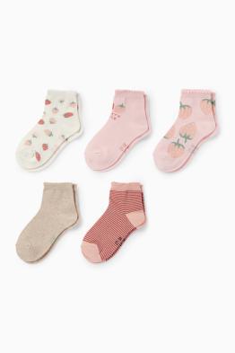 Multipack 7er - Blume und Schwan - Socken mit Motiv