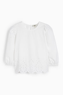Blusa - bordado inglés