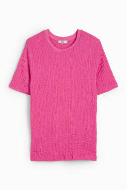 T-Shirt - Regular Fit - strukturiert
