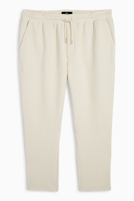 Pantalon de jogging - finition côtelée