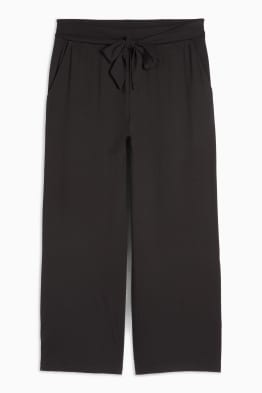 Pantalón de punto - mid waist - straight fit