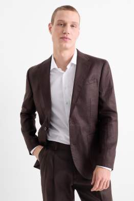 Oblekové lněné sako - regular fit
