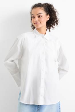 Blouse van popeline