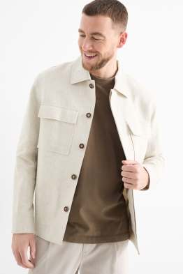 Giacca camicia - misto lino