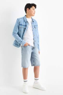 Jeans-Bermudas