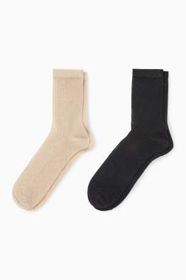 Pack de 2 - calcetines - con brillos