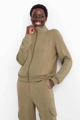 Felpa con zip tecnica