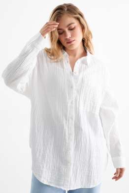 Blouse van mousseline