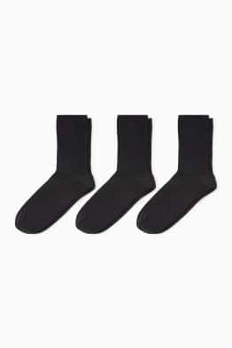 Pack de 3 - calcetines - remate cómodo - de canalé