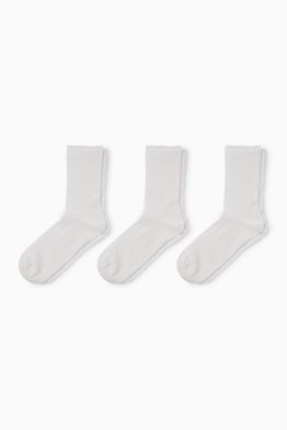 Pack de 3 - calcetines - remate cómodo - de canalé