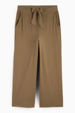 Pantalón de punto - mid waist - straight fit