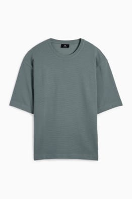 T-shirt - relaxed fit - côtelé