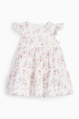 Baby-Kleid - geblümt
