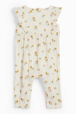 Baby-Jumpsuit - geblümt