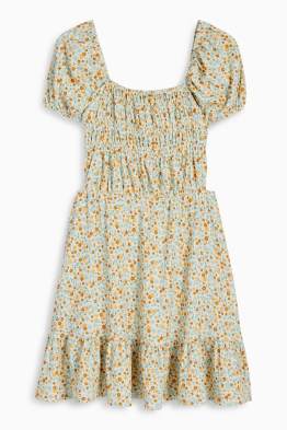 Kleid - geblümt - strukturiert