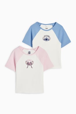 Set van 2 - Lilo & Stitch - T-shirt - geribd