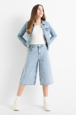 Jeans-Bermudas