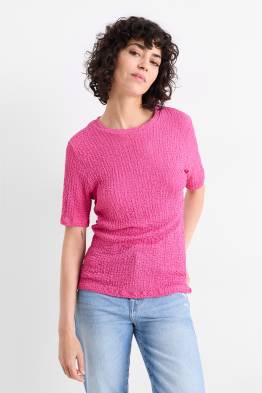 T-Shirt - Regular Fit - strukturiert
