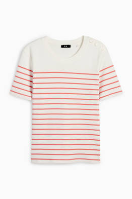 T-shirt - gestreept